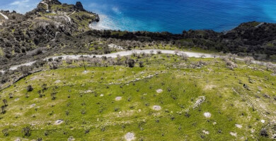 Panoramic plot with sea view in Rodakino Photo 